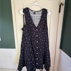 Universal Thread Navy Mini Dress with White Accents